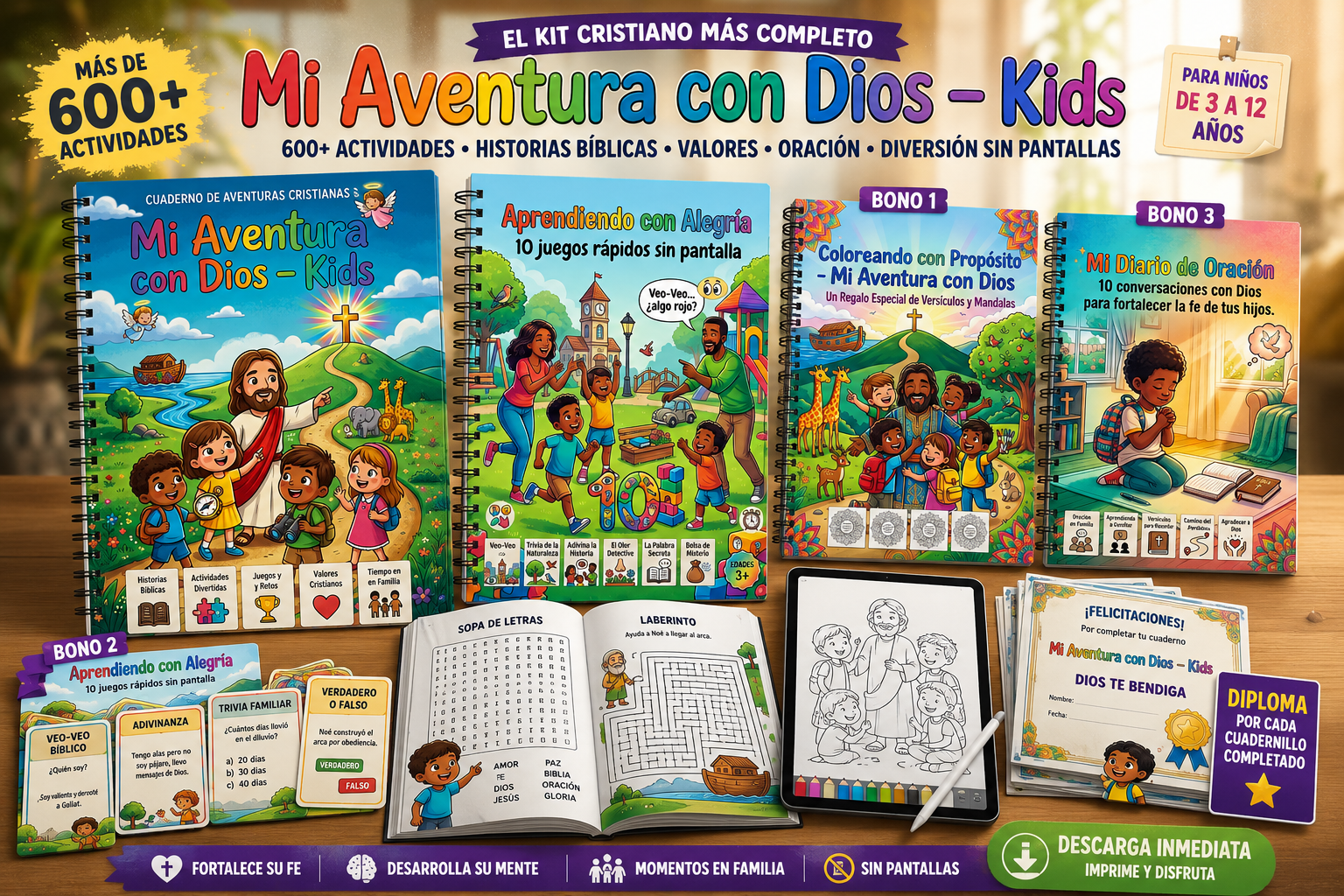 Kit completo Mi Aventura con Dios Kids